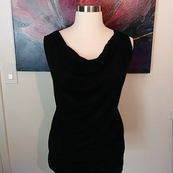 Avenue Tops - Avenue Basic  Black Blouse